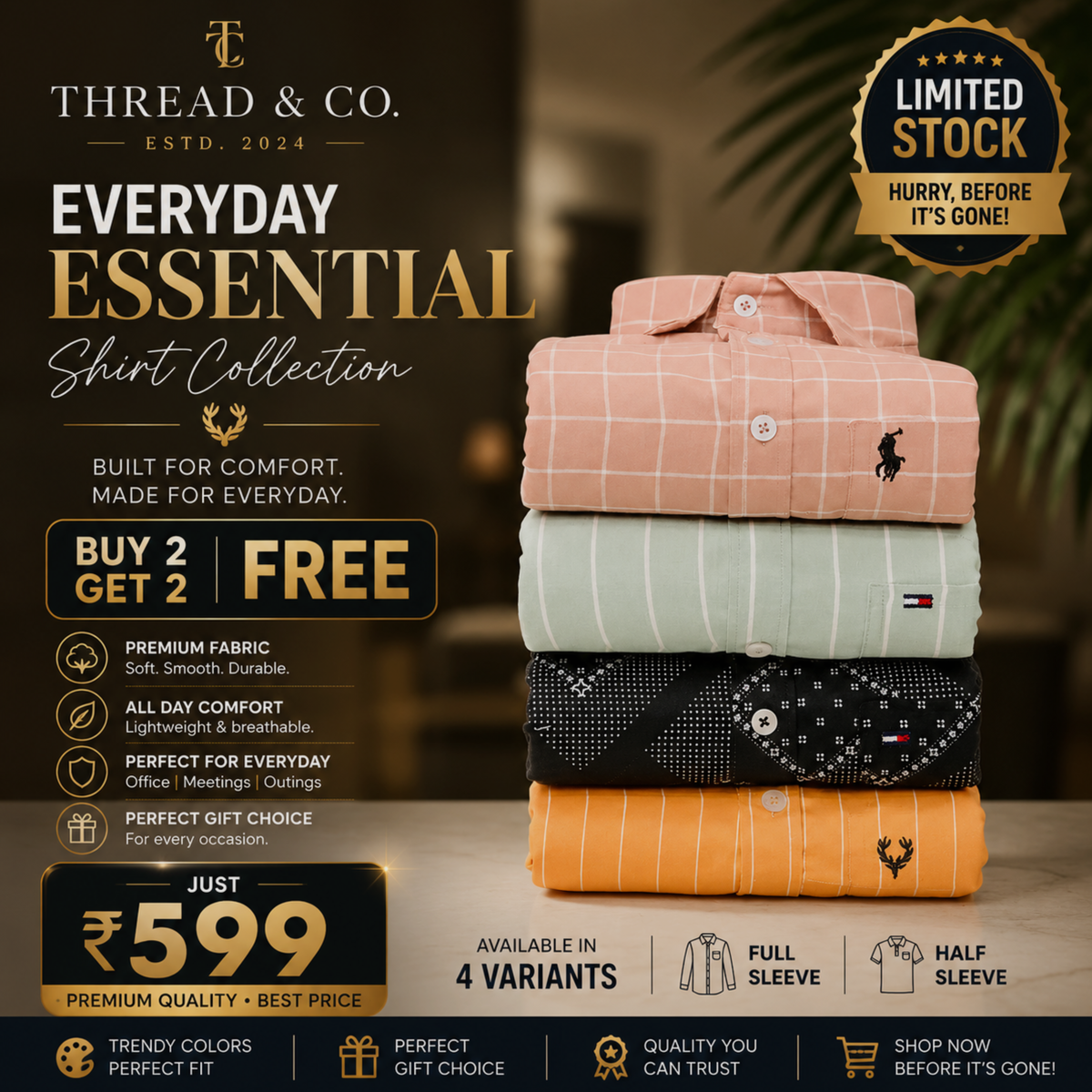 THREAD & CO.™ | EVERYDAY ESSENTIAL COLLECTION