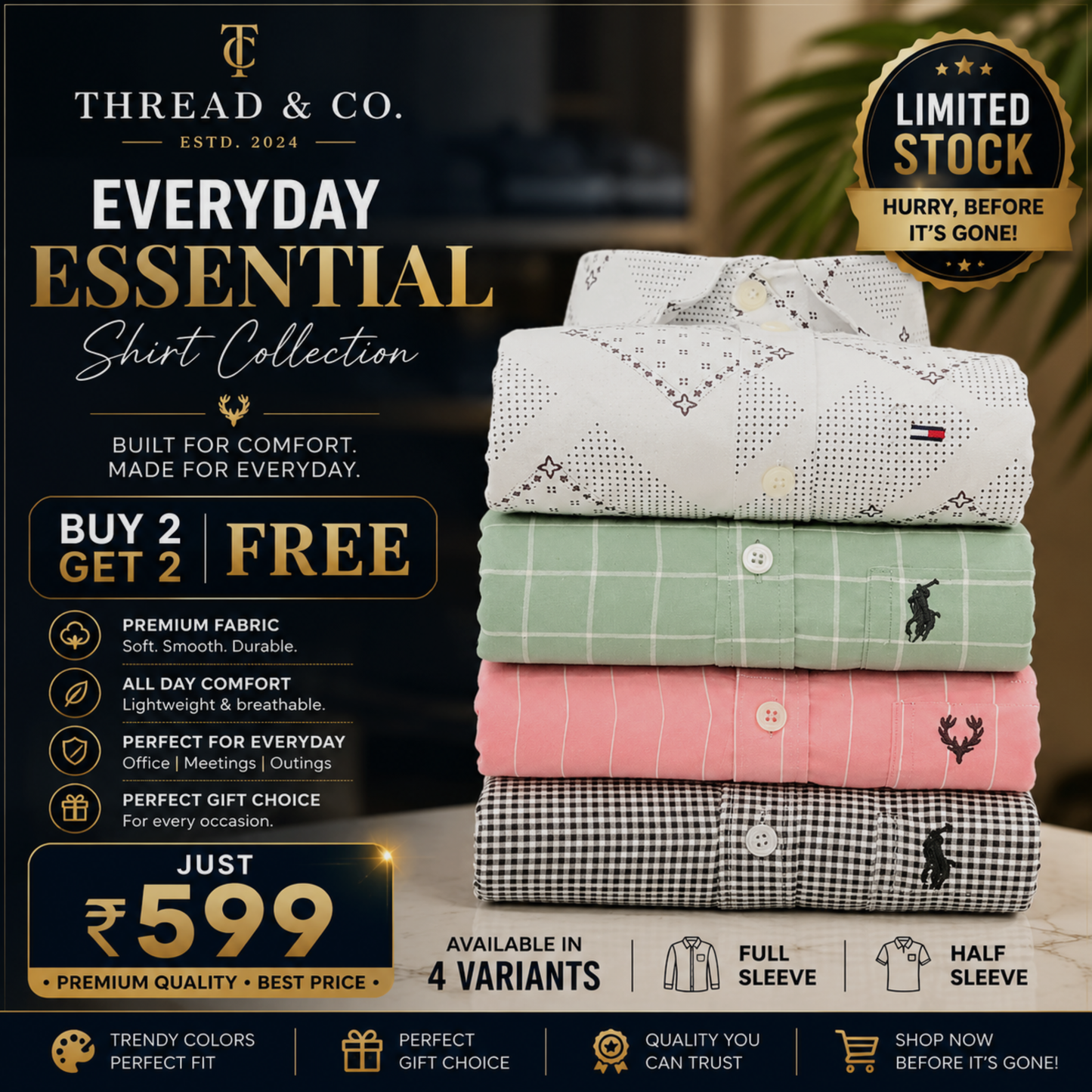 THREAD & CO.™ | EVERYDAY ESSENTIAL COLLECTION